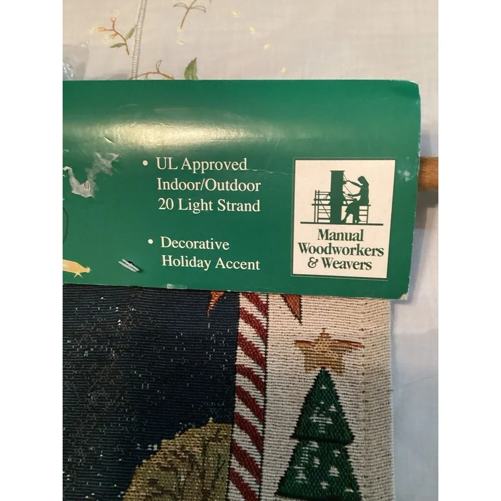 Snowman Wall Hanging Tapestry With Lights Manual Woodworkers & Weavers 26